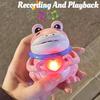 Cute Green And Pink Heart Frog Light Up Love Messaging Recording Fun Car Decoration