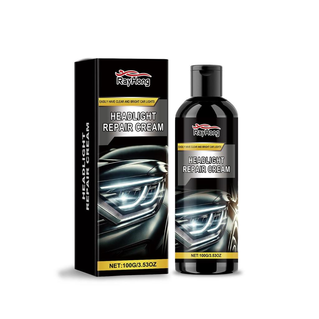 RAYHONG Headlight Refurbishing Cream Lamp Repair Polishing Care Cleaning Decontamination De-yellowing Refurbishing Care Agent