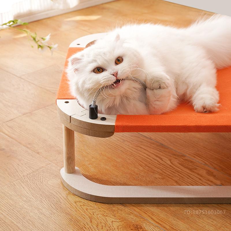 Supplies Cat Pet Dog Nests Wood Detachable Washable Wear Comfortable Resistant