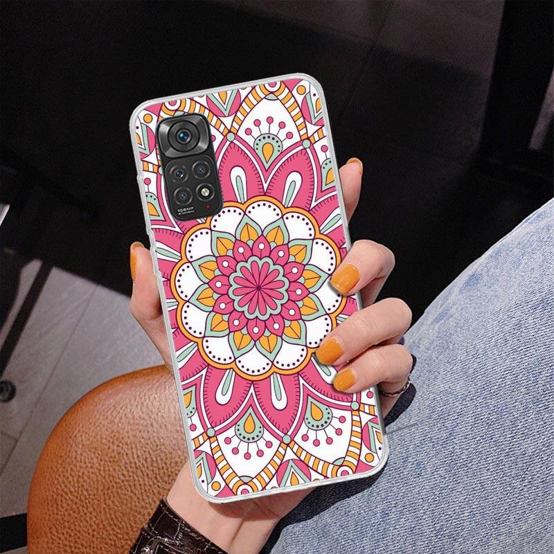 Totem Mandala Colorful Flower Phone Case For Xiaomi Redmi Note 15 14 13 12S 12 11 Pro Plus 14S 11S 11E 10 10S 11T 5G Personalize