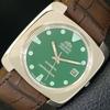 USED JAPAN VINTAGE ORIENT AUTOMATIC 46941 MENS GREEN COLOR DIAL WATCH A702203-5 R123-a702203