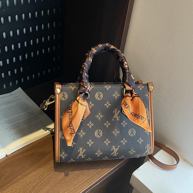 Bag New Summer Portable Small Square Bag Printed Handbag Fashion Versatile Single Shoulder Oblique Span Bag Women