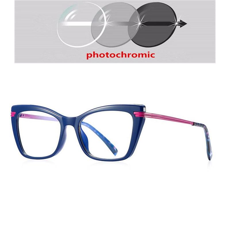 Blue Light Blocking Women Cat Eye Prescription Glasses For The Nearsighted  Student Myopes Lunettes 0 -0.5 -0.75 To -6.0