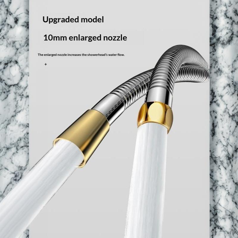 High-Pressure Shower Hose; Delivers High Water Flow; Made Of 304 Stainless Steel With Thickened Hose Walls.