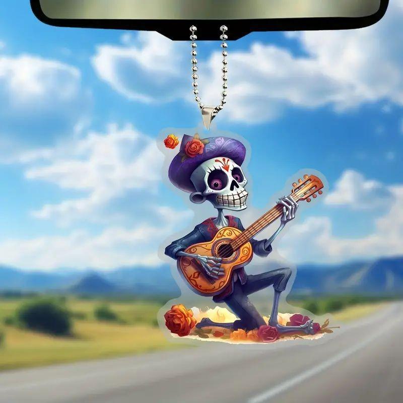 Charming Cartoon Acrylic Christmas Tree Pendant For Home And Auto Decoration Gifts