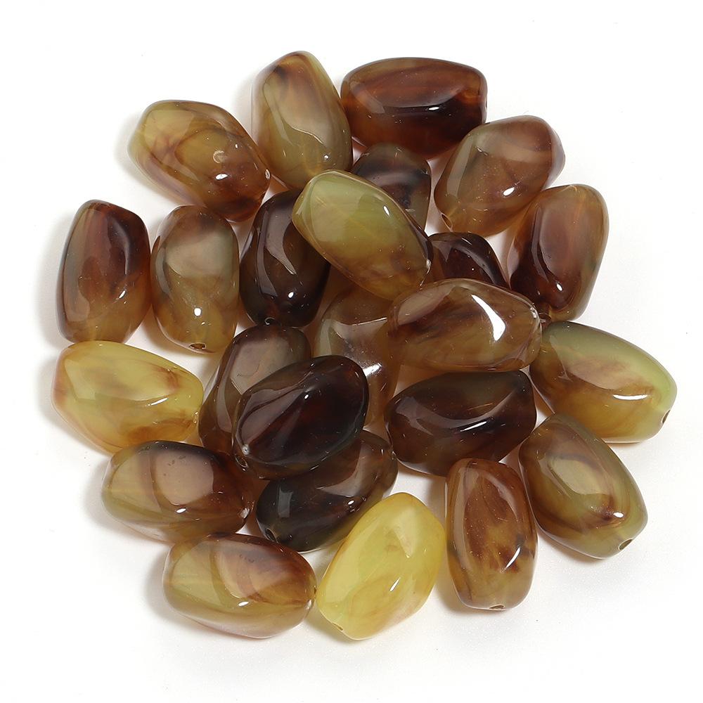 20PCS/Lot Irregular Acrylic Beads Two-tone Cloud Beads Making Meteorite shape Loose Spacer Beads DIY Bracelet Necklace