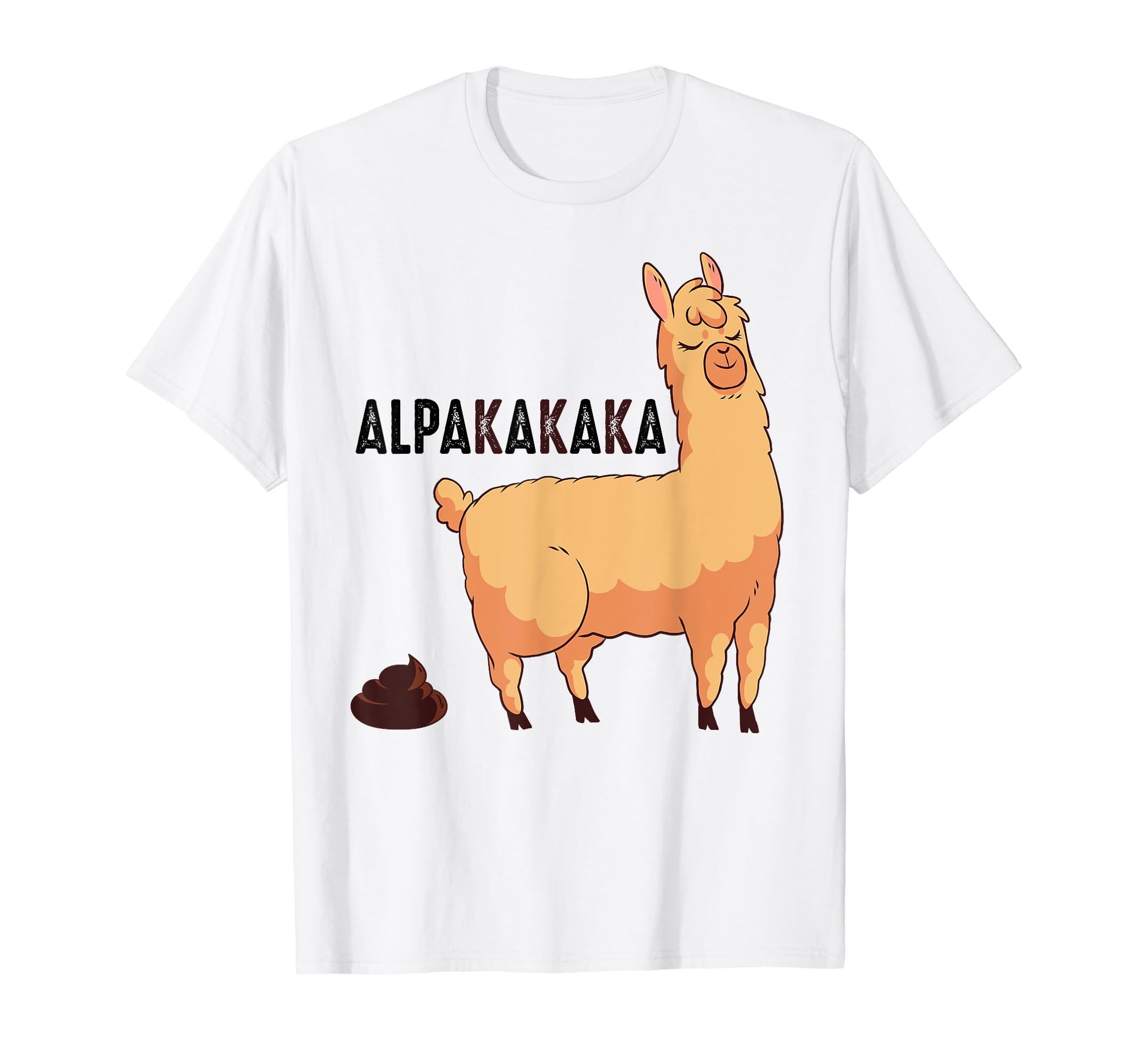 

Funny alpaca pooping on the floor t-shirt