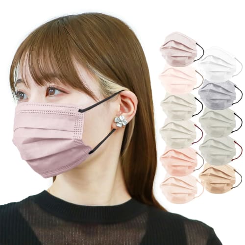 

WEIMALL Pleated Masks, 30 count, Color Masks, Approx. 17.5cm x 9.5cm, Regular Size, Individually Wrapped in 10 Masks, Comfortable Ear Masks, Non-Woven