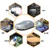 LINFEN Auto und Gelber Sand Enthält elastisches winddichtes Seil Größe 490 x 190 x Abdeckung, Wasserdicht, Staubdicht, UV-beständig, Schutz, (Auto 3XL 150cm)