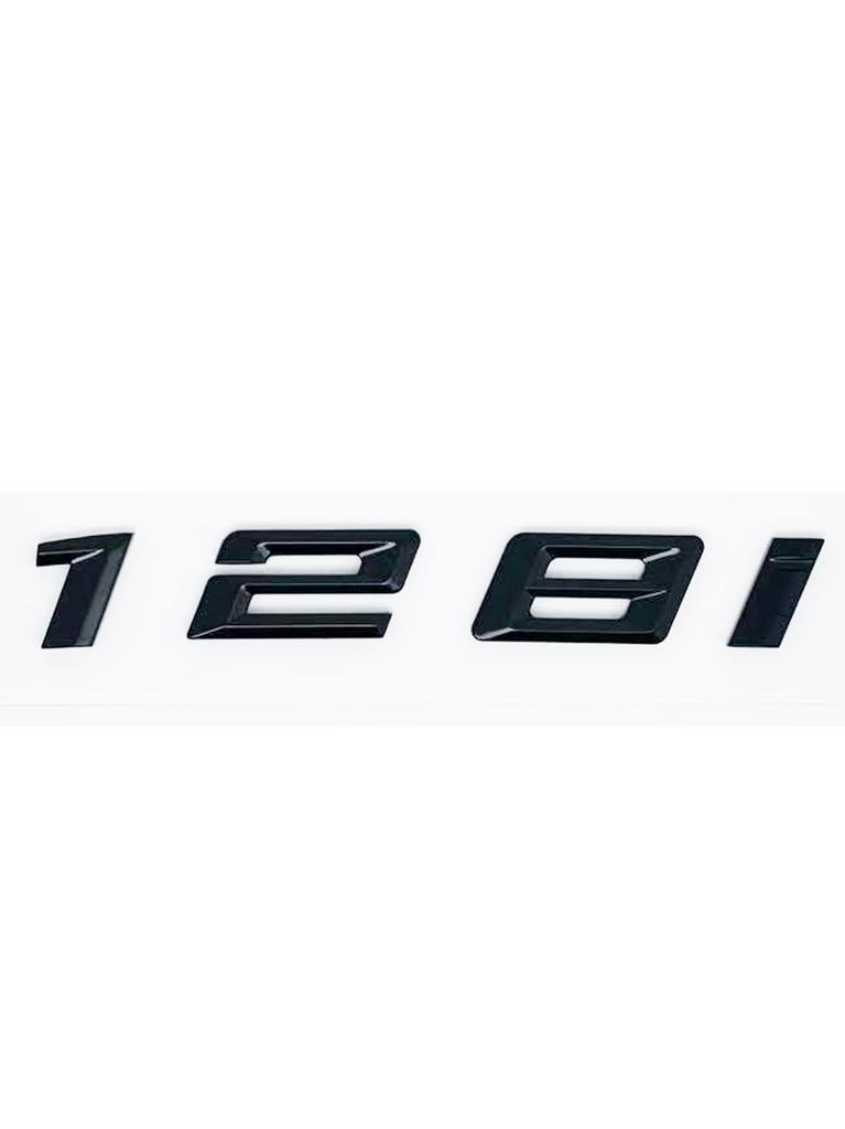 ABS Auto Kofferraum Buchstaben Logo Plakette Emblem Aufkleber für BMW 1er Serie 116i 118i 120i 125i 130i 135i 140i E81 E82 E87 E88 F20 F21 bis2