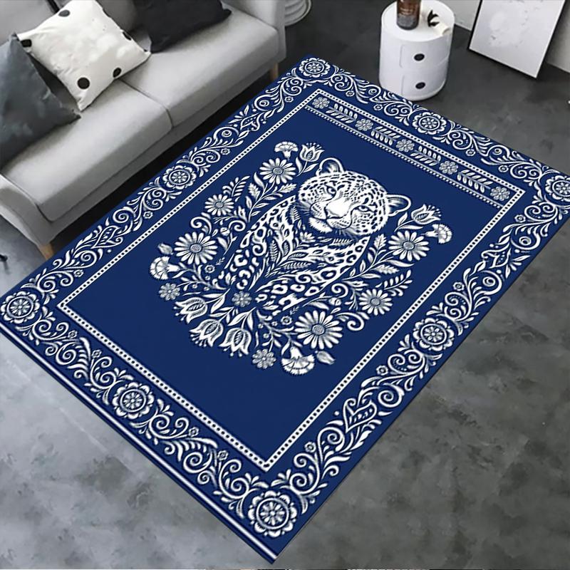 

2025 New Snow Leopard Animal Carpet Rug for Living Room Bedroom Home Sofa Decoration,Kids play Non-slip Floor Mat109 40x60cm( 15x23in )