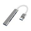 USB 3.0 Hub 4-in-1 Ultra Thin Portable USB3.0 Maximum Transmission Speed 3.0Gbps USB Expansion Compatible with Windows/Mac/PS4/PS5/Chromebook, Etc.