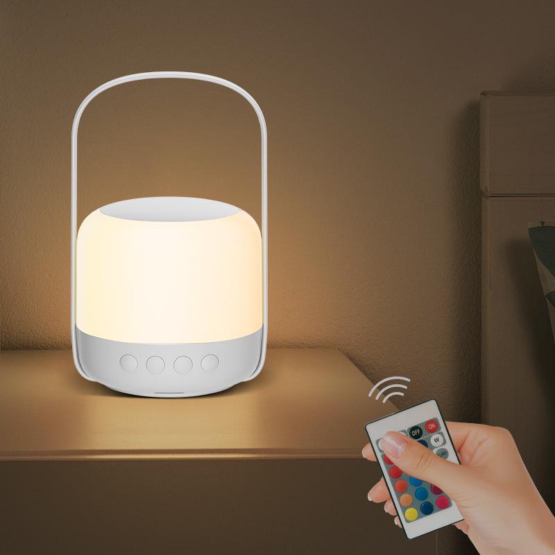 LED Wireless Touch Night Light: Remote-Controlled, USB Rechargeable, Portable Bedside Lamp for Indoor/Outdoor Use