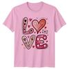 Stylized Love Heart Doodle Design TShirt Valentines Day RoUnisexce Gift For Him