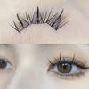 Lazy Person's Trilogy: Glue-Free False Eyelashes - Natural Clusters for Manga Look, High-Volume Beginner Lashes