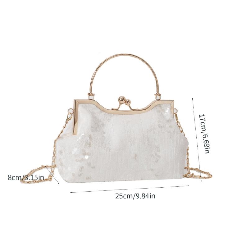 Sparkling Sequins Clutch Purses Fashion Handbag Wedding Party Shoulder Bag