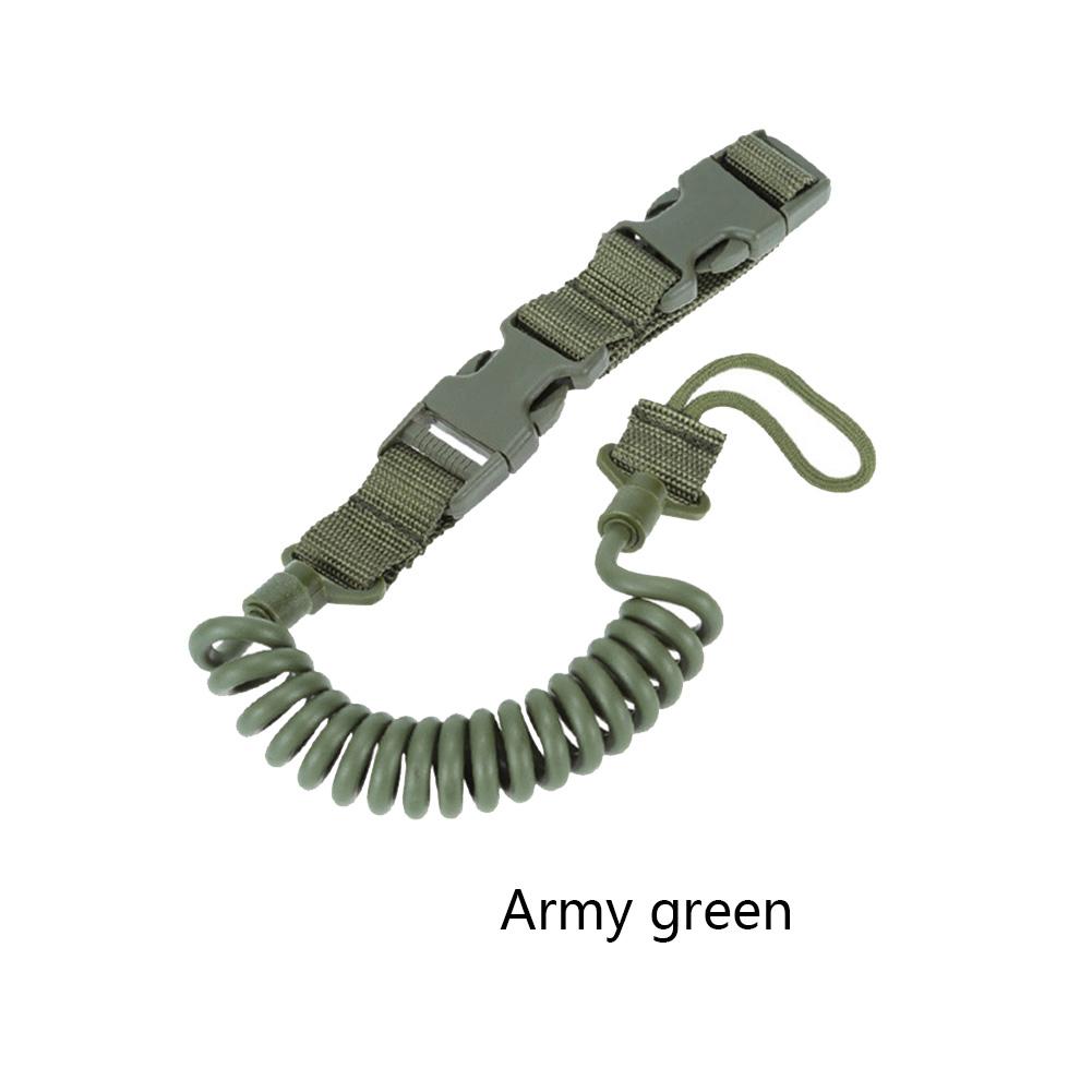 Multifunctional Tactical Strap EDC Elastic Stretching Rope Anti-Lost Retractable Hanging Buckle