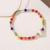 Multicolor Beaded Golden Freshwater Pearl Adjustable Bracelet for Women Bohemian Jewelry Gift