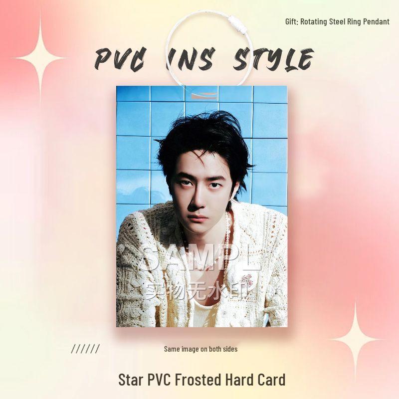 Wang Yibo Star Card Idol PVC Pendant for Ita Bag Decoration