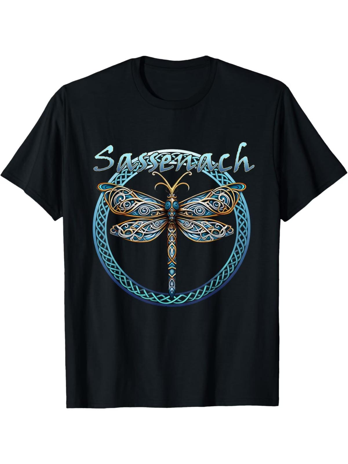 Gaelic Dragonfly Outlander Style T-Shirt S разноцветный