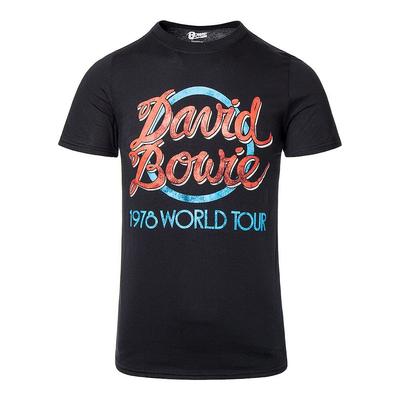 Maglietta David Bowie World Tour 1978 Ufficiale Nuova Nera