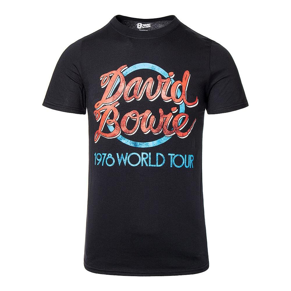 

David Bowie T-Shirt World Tour 1978 Official New Black 4XL