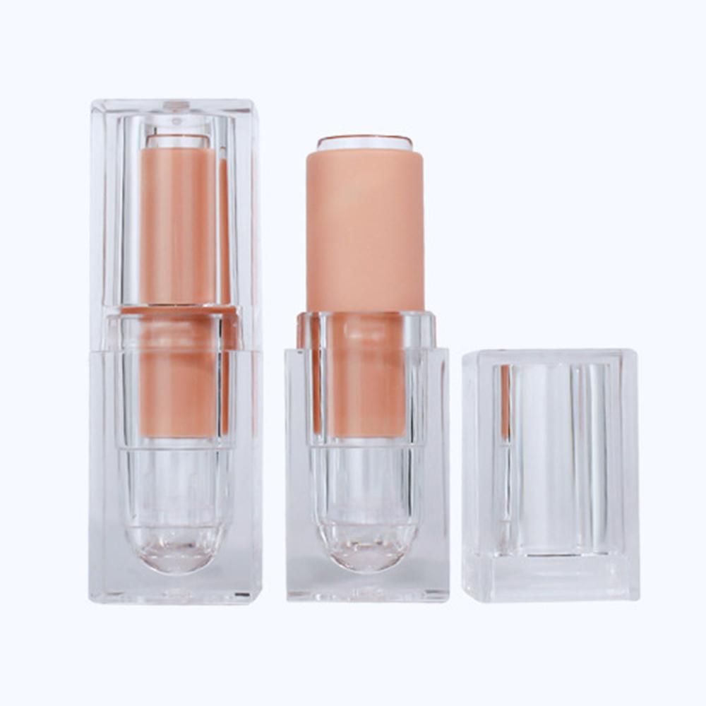 Acrylic Crystal Lip Balm Tube Square Lipstick Tube Refillable Containers Empty Lipstick Bottles чистый