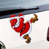 NEW Christmas Fun Bathroom Toilet Decoration Self Adhesive Wall Stickers Car Creative Decoration Santa Claus Stickers Wholesale