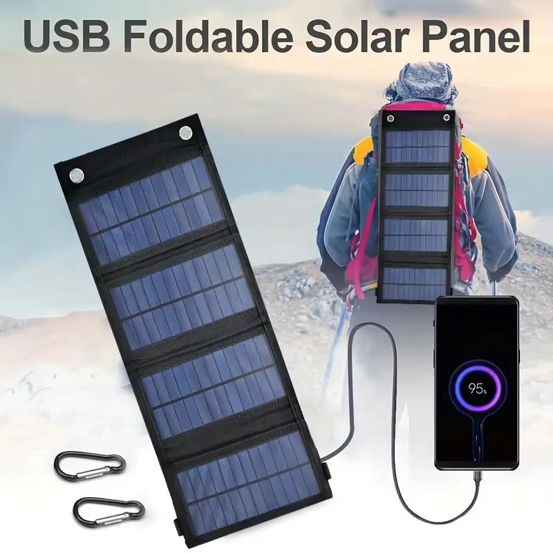 1pc USB  Folding Solar Panel Portable Flexible Small Waterproof 5V Folding Solar Panels Cells For Mobile Phone Battery Charger