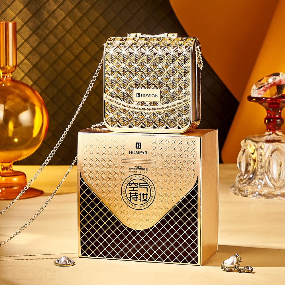 Xiaojinbao Air Langanhaltendes Make-up, Air Cushion BB Cream Concealer, Langanhaltendes Make-up, leichte und zarte Air Cushion Cream mit Ersatzkern