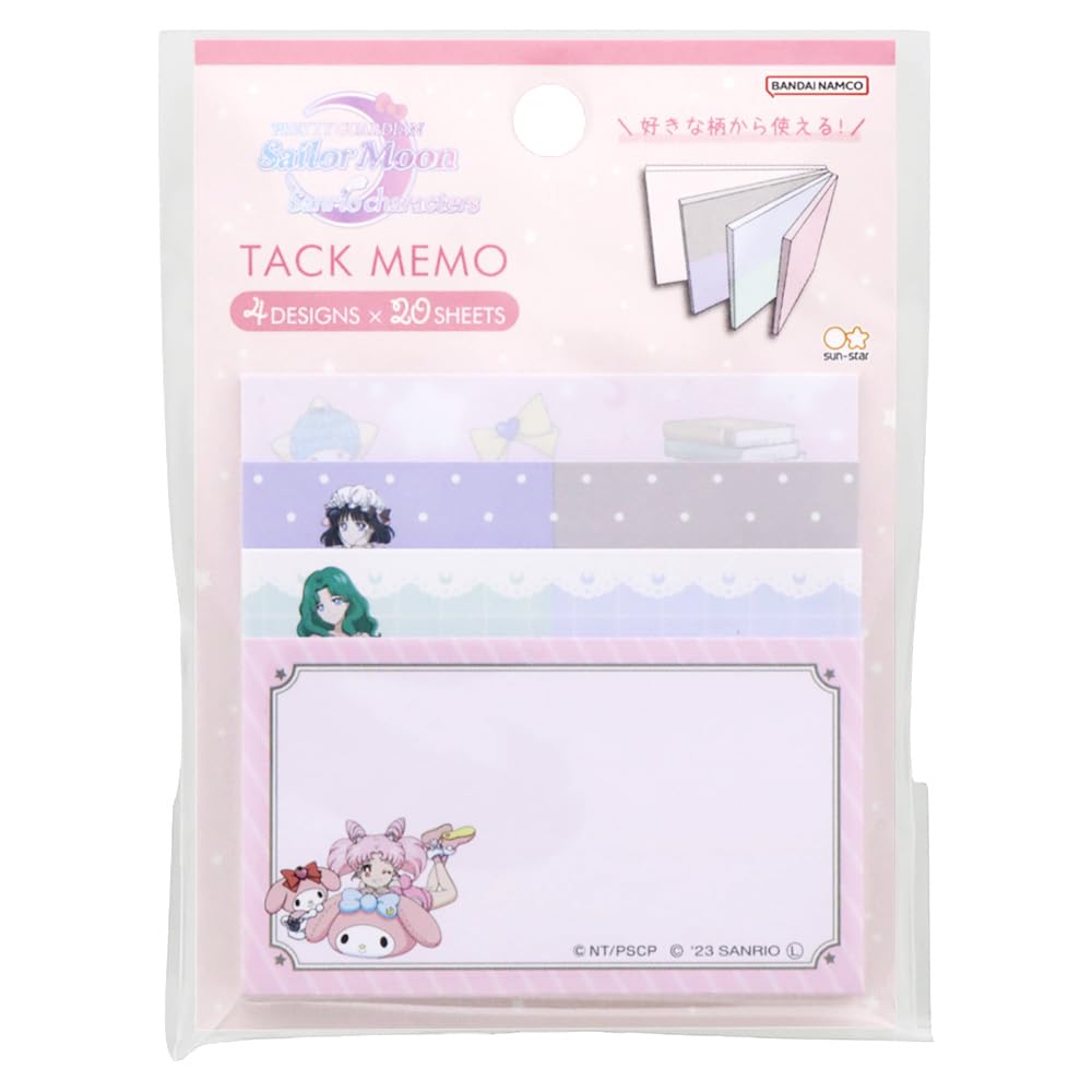 Sunstar Stationery Sanrio Sticky Notes Memo Sailor Moon Cosmos x Sanrio B Design S2839539