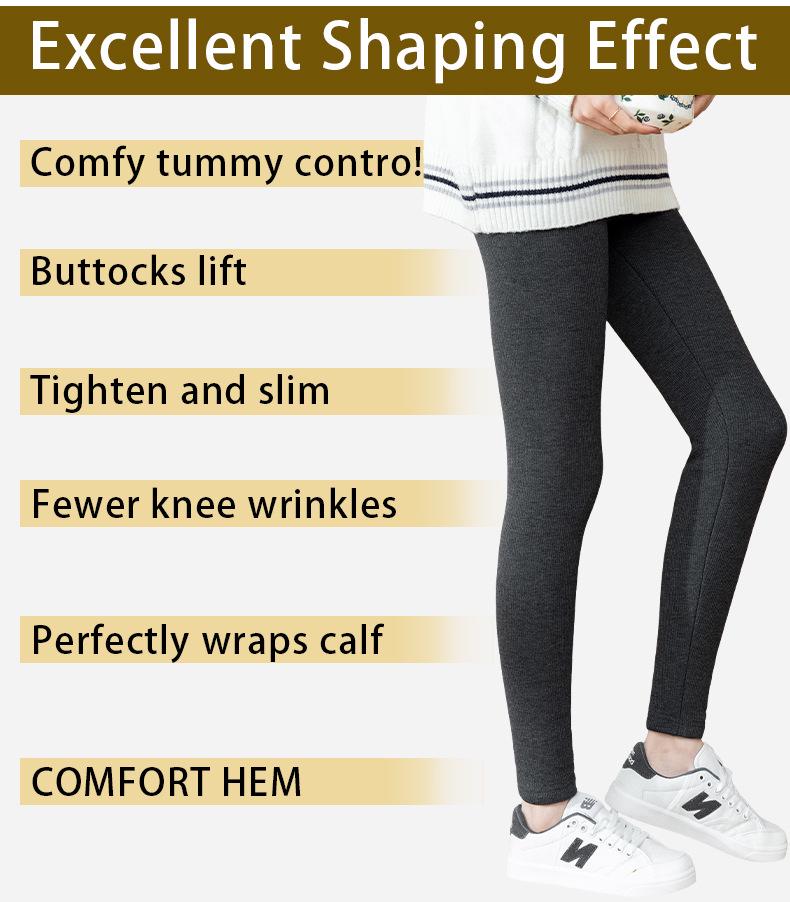 High-Waisted Elastic Autumn/Winter Fitness Pants with Plus Velvet Thickness for Casual European & American Sports Style