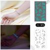 Ricalon Blue Luminous Love Couple Finger Tattoo Stickers