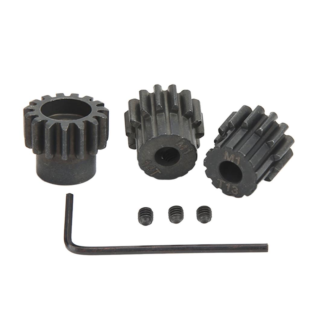 M1 Pinion Gear Sets Hardened Steel Anti Rust 13T 14T 15T 5mm RC Car Motor Pinion Gear Set for 1:8
