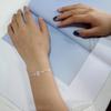 Silver Color Jewelry Cross Chain Bracelets For Women Fashion Wedding Banquet Charm Bracelets & Bangles Valentine's Day Gift