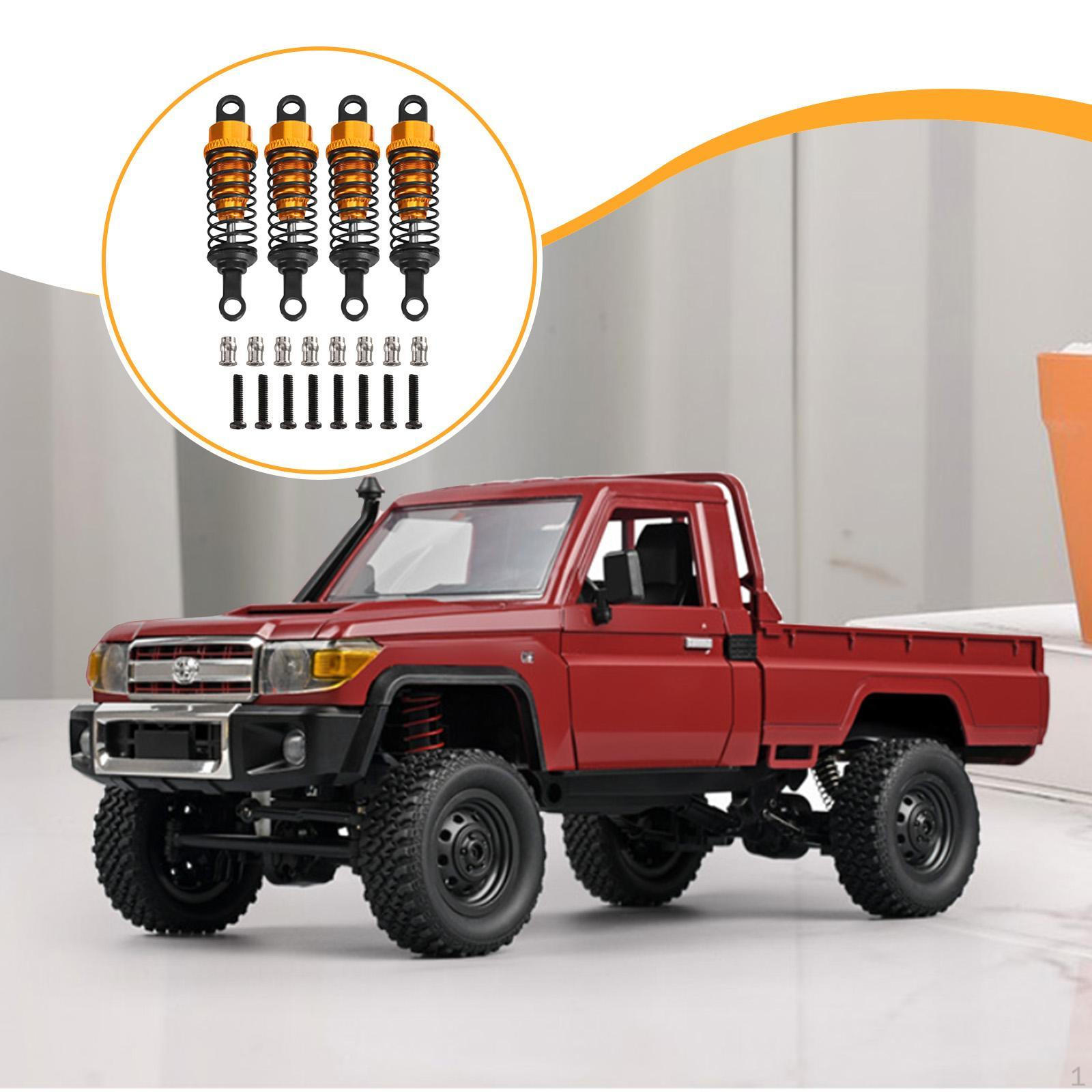 

4 штуки Гідравлічні амортизатори для RC автомобіля Набір амортизаторів Амортизатори Масштаб 1/12 1/16 MN98 чорний