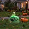 Halloween Witch Cauldron Candy with Tripod Stand for Outdoor Garden Party Decor