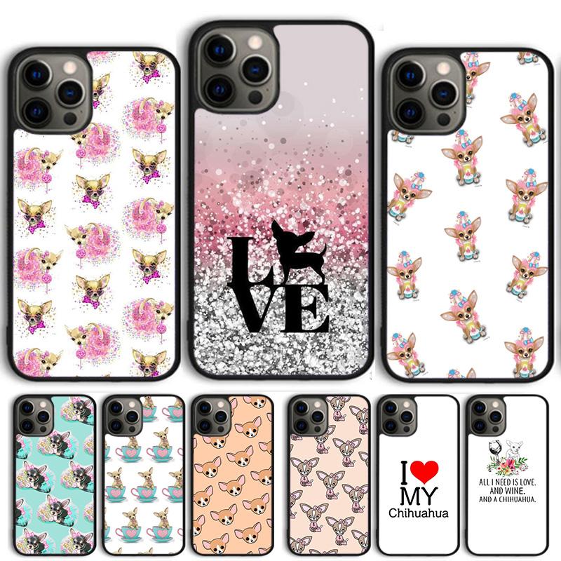 I Love My Chihuahua Dog Pug Coque Shell For iPhone 17 Air 15 16 14 13 12 Pro Max 11 Pro Max Plus Phone Case Cover