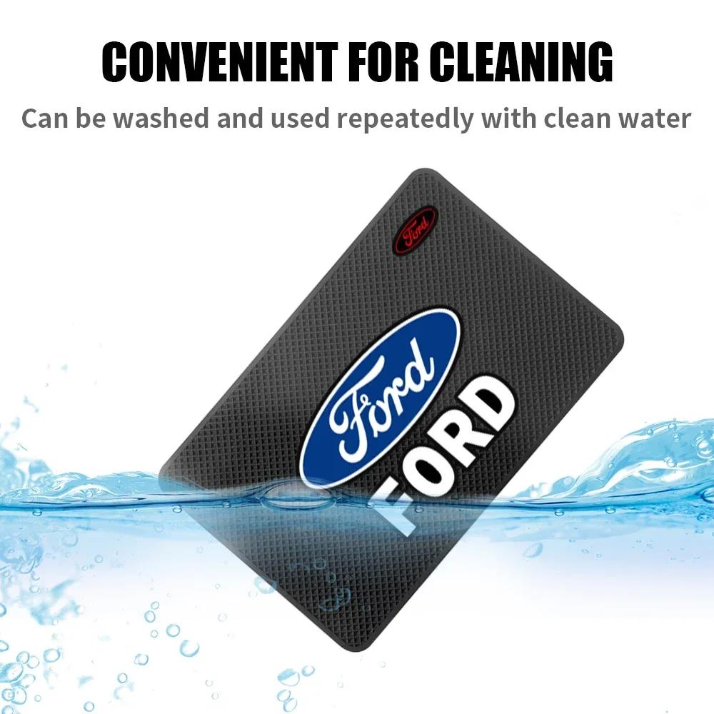 Neuer 2026 Autoaufkleber Neuer 2025 Heißer 1 Stück Auto Styling Anti-Rutsch-Pad Armaturenbrett Handyhalter Anti-Rutsch-Matte Zubehör für Ford Focus Ra
