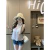 Pure desire sweet and spicy splicing floral tube top women summer slim and thin pink chic top