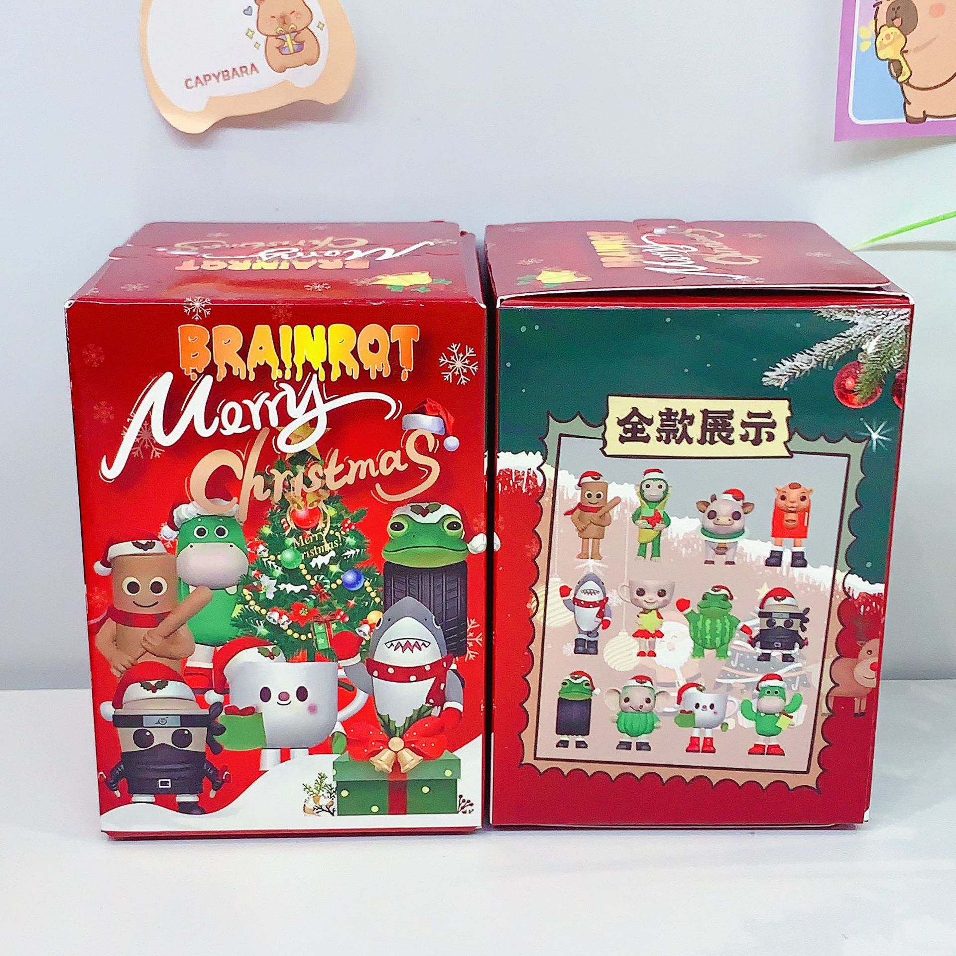 Tung tung tung Sahur Figuras Christmas Blind Box Tung Tung Sahur Tralalelo Tralala Figure Toy Desktop Ornament Christmas Gift
