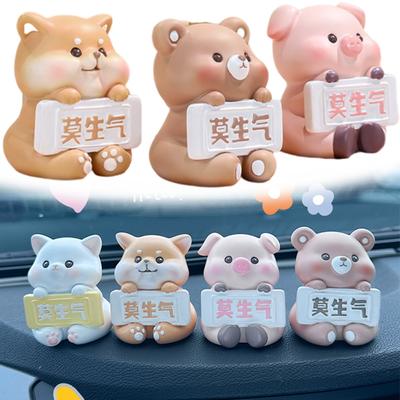 Don't Be Angry Animal Ornaments Car Interior Dash Decorations Desk Ornament Small Gift Cute Animals Decoration Gifts For Female