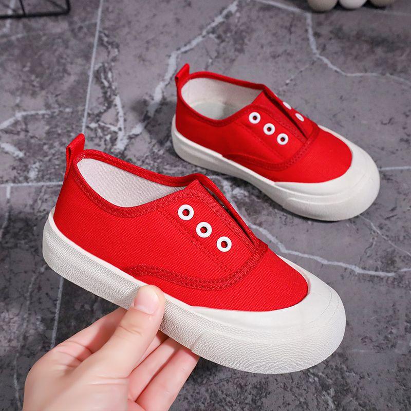 New Canvas Shoes Simple Fashion Classic Kid Shoes Versatile Soft Soled Girl Sneaker Breathable Daily Boy Shoe Light Casual Shoe