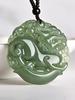 Unisex Clear Water Hetian Jade Pixiu Pendant, Double-Sided Carving with Certificate