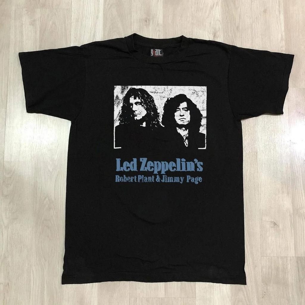 2026 Led Zeppelin Band Retro Vintage Loose T-shirt Spring Fashion Sports Pure Cotton Men's T-Shirt Clothing Tee Y2k Woman