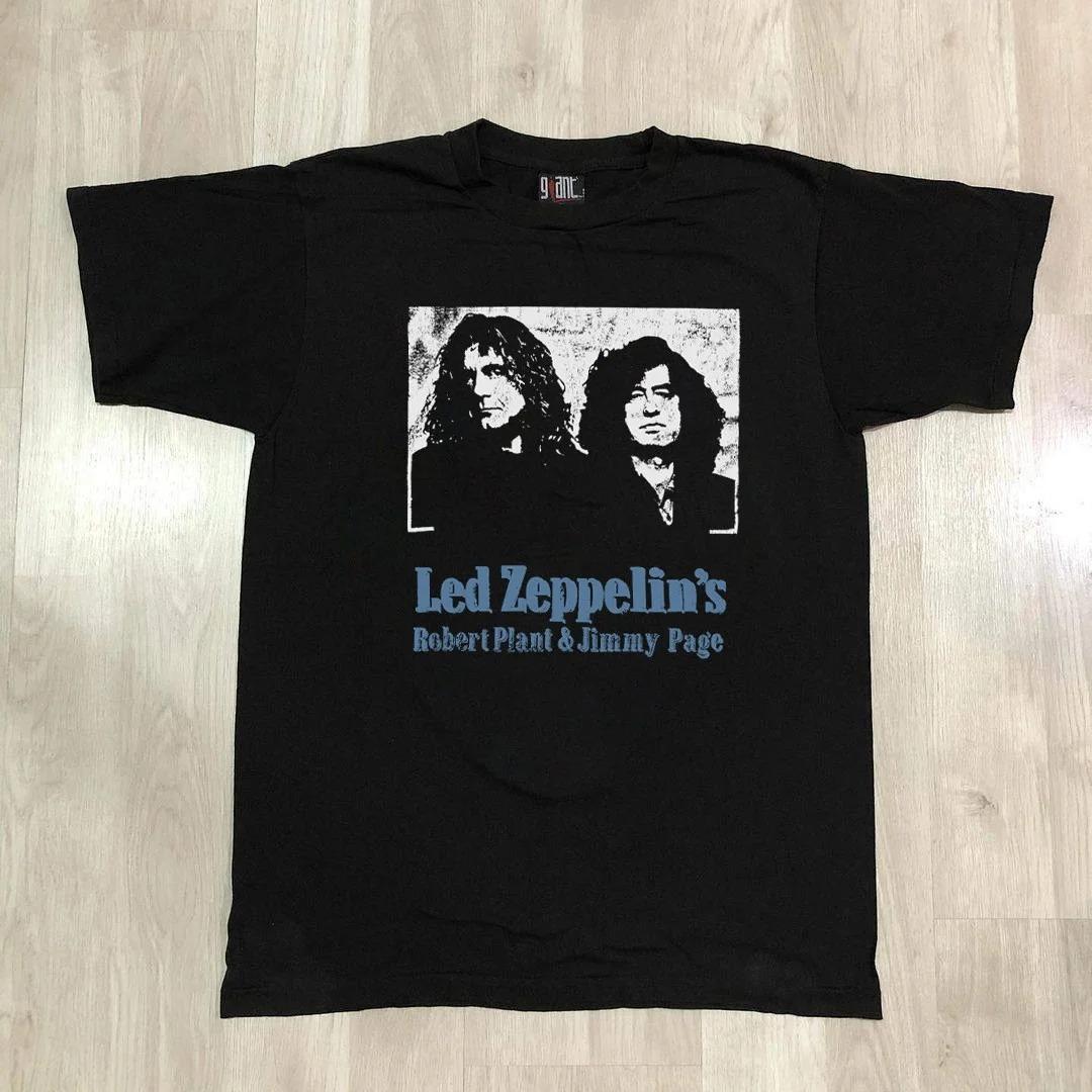 

2026 Led Zeppelin Гурт Ретро Вінтажний Вільний Футболка Весняна Мода Спортивна Чиста Бавовна Чоловіча Футболка Одяг Футболка Y2k Жінка S