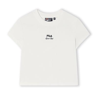 Original Einfach Mode Bequem Vielseitig Kurzarm T-Shirt Damen Oberteile Wolke-Pilz-Weiß F11W539103FWT