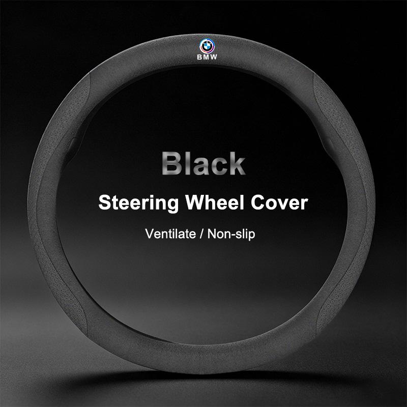 Für BMW M3 M4 M5 E36 E39 E46 E60 E90 F10 F15 F20 F30 X1 X3 X5 Autoaufkleber Abziehbilder Rindsleder Auto Lenkradbezug Aufkleber