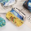 Fashion PU Leather Coin Purse Van Gogh Painting Women's Small Change Pocket Wallet Mini Bag