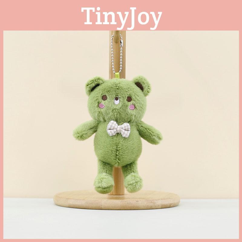 Adorable Cartoon Teddy Bear Keychain Plush Toy With Cute Bowtie For Kids And Adults